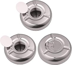 Ashtrays Modern Smoke Free Ashtray,Easy Clean up Detachable Stainless Steel and Plastic Car Multifunctional Smokeless Premium Windproof Outdoor