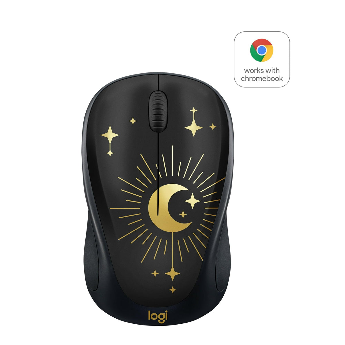 Compact Wireless Mouse by Logitech – Plastic With Rubber Grips, black, Model 910-006606-Cr