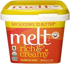 Melt Usda Organic Rich & Creamy Butter Made From Plants, 13 Ounce (Pack of 12)