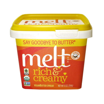Usda Organic Rich & Creamy Butter Made From Plants by Melt – 13 Ounce (Pack of 12), Pack of 12