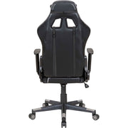 High Back Gaming Chair by Global Industrial – Leather, Grey, Model HX-81689H-7
