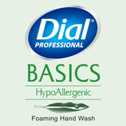 Professional Basics Hypoallergenic Foaming Hand Wash by Dial – 128 Fl Oz (Pack of 1), Green, Model 00017000354385