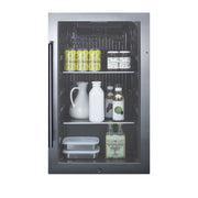 Summit 19” Beverage Center by Summit Appliance – 19" W x 17" D, 3.13 cubic_feet, Stainless Steel, Model SPR488BOS