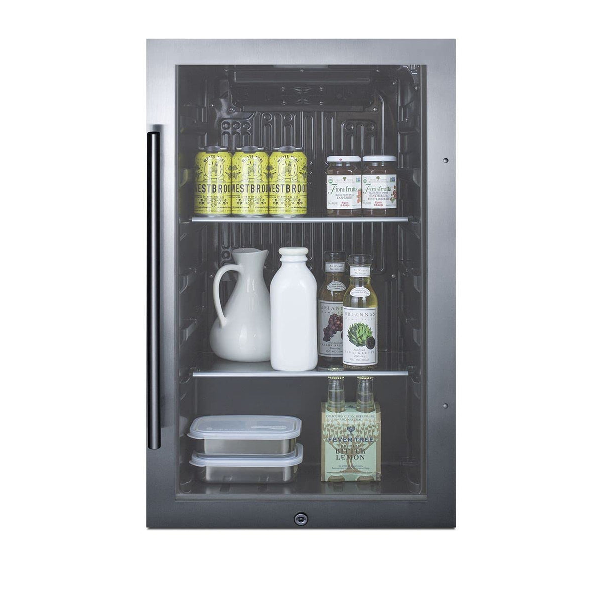 Summit 19” Beverage Center by Summit Appliance – 19" W x 17" D, 3.13 cubic_feet, Stainless Steel, Model SPR488BOS