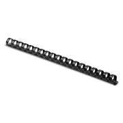 Binding Combs Plastic Black 5/8 Inch 25 Pack () by Fellowes – 120 Sheet Capacity, Plastic, black, Model 52324