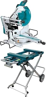Makita LS1219L 12" Dual-Bevel Sliding Compound Miter Saw with Laser and WST05 Portable Rise Miter Saw Stand