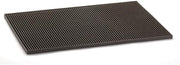 Tablecraft Black Rubber 12" x 18" Bar Service Mat