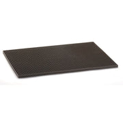 Black Rubber 12" x 18" Bar Service Mat by Tablecraft – medium, Rubber, Black, Model 0727875072955