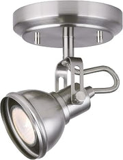 Canarm ICW622A01BN10 LTD Polo 1 Light Ceiling/Wall, Brushed Nickel with Adjustable Head