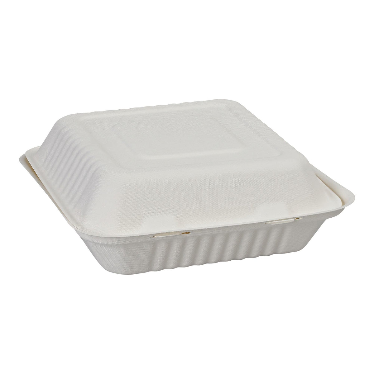 ECO PRODUCTS Green Products / 9" - 3 Compartment / white Clamshell Take Out Containers