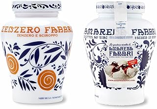 Amarena Fabbri Wild Cherries in syrup and Fabbri Ginger in syrup COMBO, 21oz