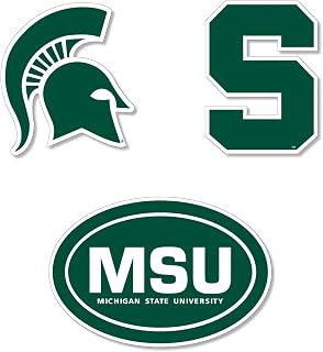 Michigan State Spartans Large Auto Magnets 3 Pack Officially Licensed