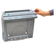 Knife Station by San Jamar – 15 x 4.25 Inches, 1086.5625 ounces, Plastic, Gray, Model STK1008