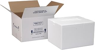 Polar Tech Thermo Chill 209/T18C Small Insulated Foam Container, 8" Length x 6" Width x 9" Depth