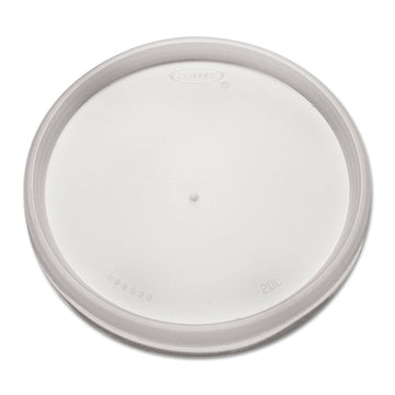 Translucent Vented Lid (Case of 1000) by DART – 16.0 ounces, Plastic, Translucent, Pack of 1000, Model 20JL