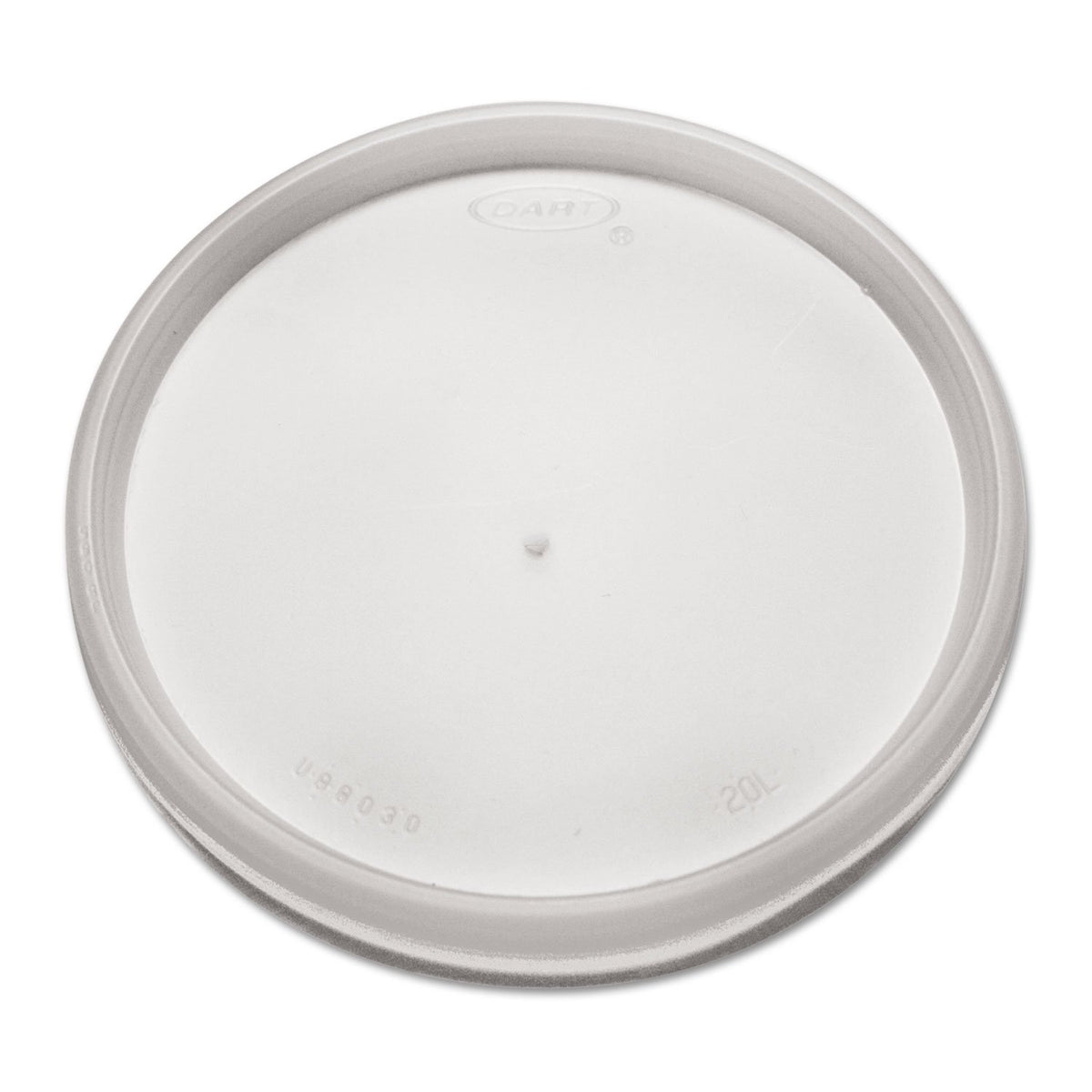 White Plastic Vented Lid by DART – 16.0 fluid_ounces, Plastic, Translucent, Model 20JL