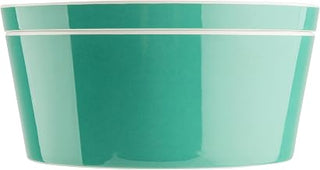 Tablecraft Marvista Collection Round Stackable Bowl and Lid, 4.5 Qt Capacity, 10.5" x 10.5" x 5", Jade Melamine, Space-Saving Food Container for Prep, Serving, and Organization
