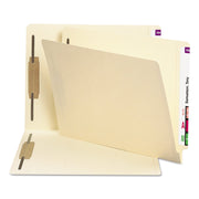 SMD34125 - End Tab Fastener File Folder by SMEAD – Letter, 11 pt. Manila, Manila