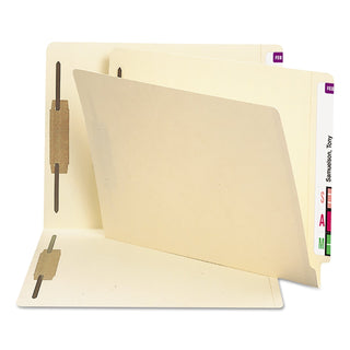 SMD34125 - End Tab Fastener File Folder by SMEAD – Letter, 11 pt. Manila, Manila
