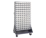 QUANTUM STORAGE SYSTEMS Clear / 7-3/8" x 4-1/8" x 3" (Bin Size) / 1 Open Storage Bins