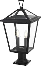 Elegant Lighting 7" Outdoor Pendant in Black
