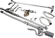 T&S Brass B-0117 Pre Rinse Roto-Flex Design Single Hole Base with 4-Inch Spreader Low Flow Valve Wall Bracket
