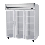 Beverage-Air HFP3-5G Horizon Series Three Section Glass Door Reach-In Freezer 74 cu.ft. Capacity Stainless Steel Front and Sides Aluminum by Beverage Air – Model HFP35G