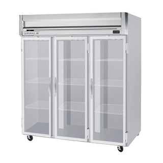 Beverage-Air HFP3-5G Horizon Series Three Section Glass Door Reach-In Freezer 74 cu.ft. Capacity Stainless Steel Front and Sides Aluminum by Beverage Air – Model HFP35G