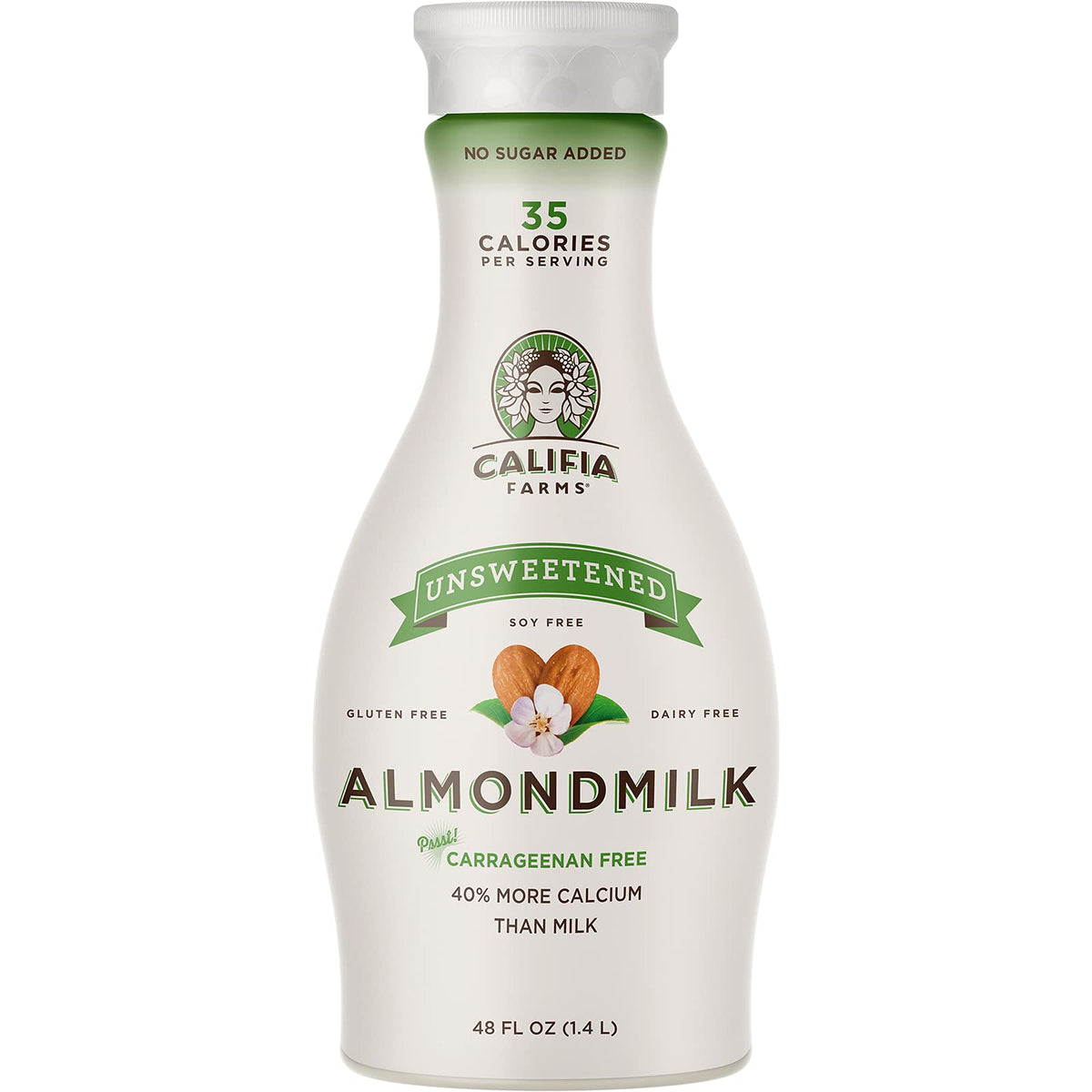 Califia Farms Unsweetened / 48 Fl Oz (Pack of 8) / Almond Milk Coconut Water