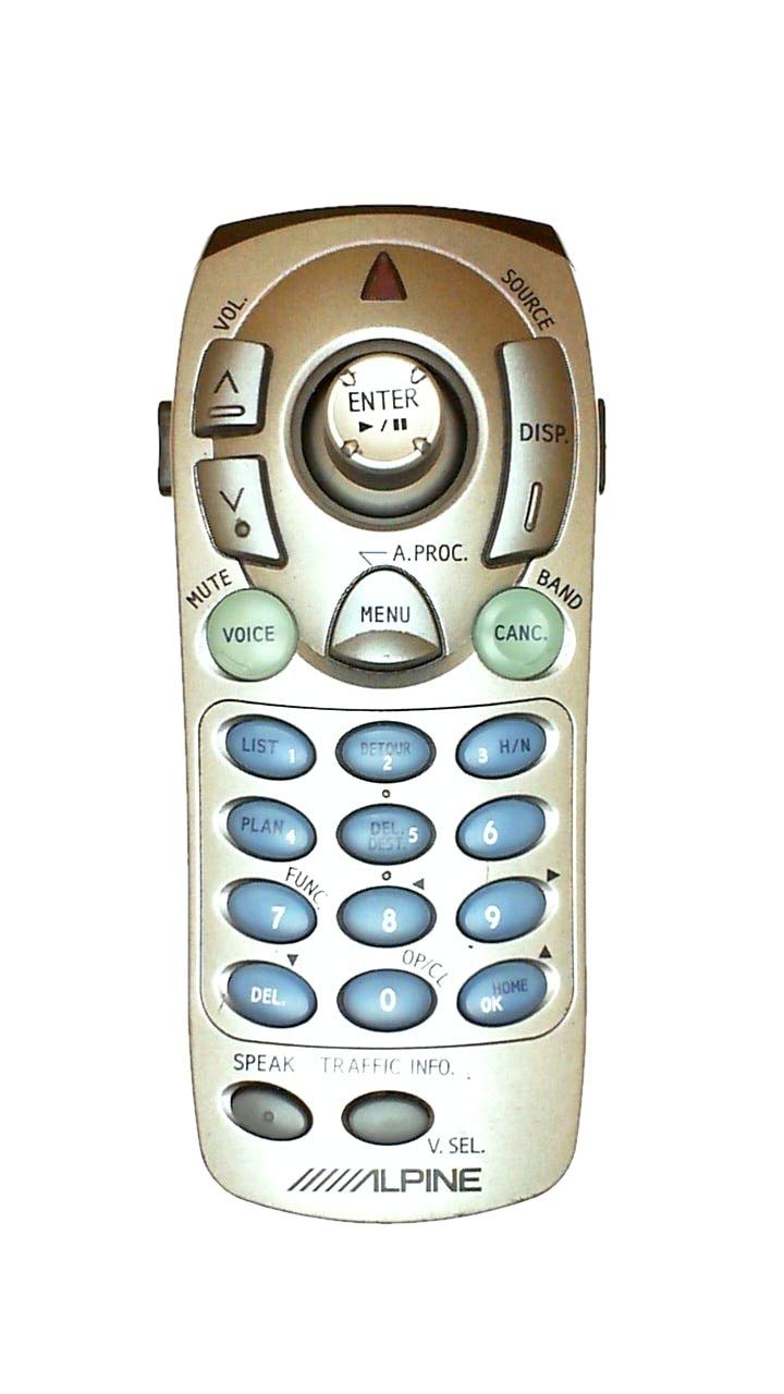 RUE4140 Navigation Remote Control for Blackbird by Alpine – Model 01T35478Y08