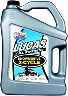 Lucas Oil 10847 Synthetic 2-Cycle Snowmobile Oil - 1 Gallon (Pack of 4)