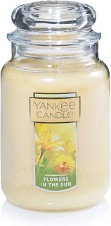 Yankee Candle Flowers in the Sun Scented Classic 22oz Large Jar Single Wick Candle Over 110 Hours of Burn Time