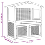 vidaXL Green,Wood / Durable / 1 Outdoor Pens & Hutches