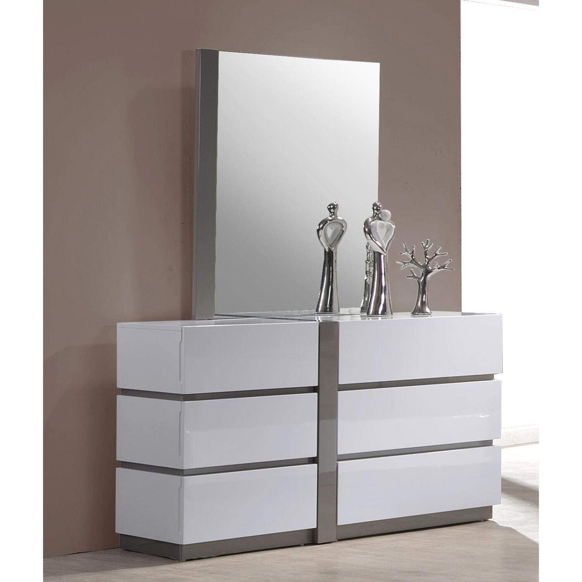 Manila Bedroom Accent Mirror by Chintaly Imports – Model MANILA-MIR