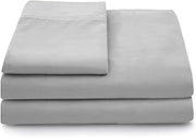 4Pcs Bed Sheet Set-800 Thread Count 100% Egyptian Cotton Bed Sheets, Silver King Sheets Set, Long-Staple Combed Cotton, Fits Mattress Upto 18'' Deep Pocket