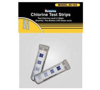 Chlorine Test Strips Two-Pack Bag by Krowne – 1 X Pack of 2, nickel, Metal, Model P25-123