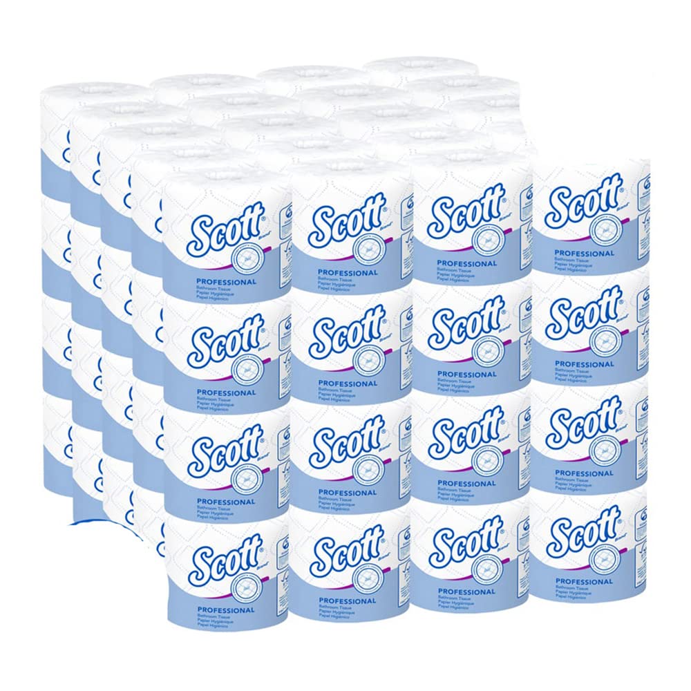 KCC04460 - Scott 2ply Standard Roll Bath Tissue by Kimberly-Clark – 80 Rolls, Recycled Fiber, White, Model 1998707
