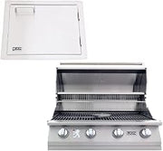 Best of Backyard L-60000 Built in BBQ NG with Horizontal Door w/Towel Rack and cover