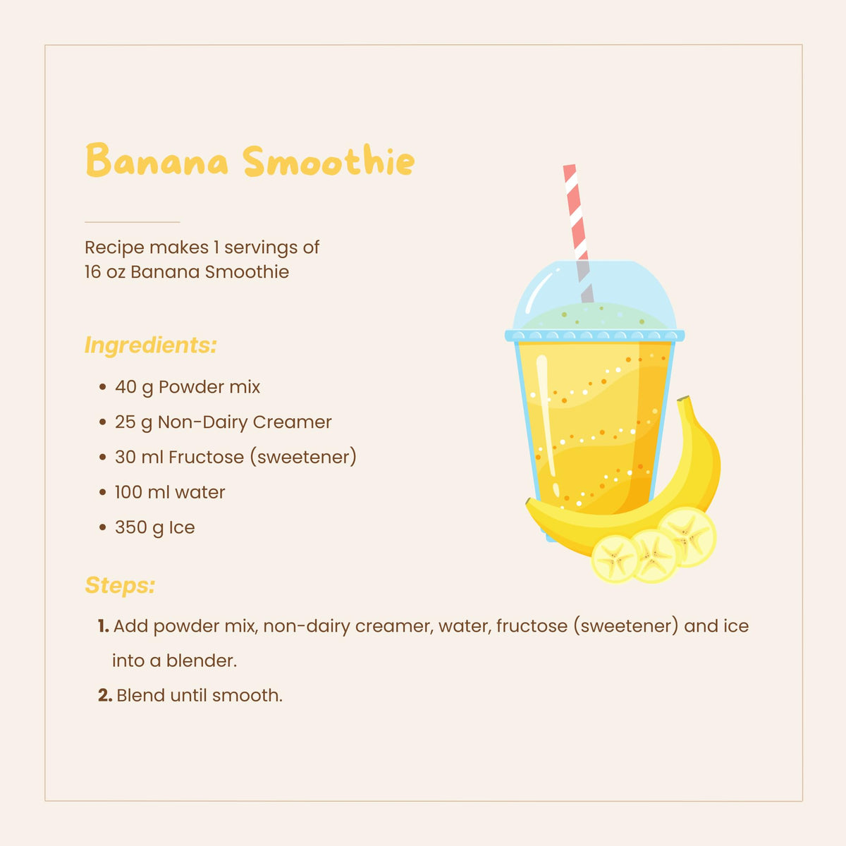 Bossen Banana / 35.2 Ounce (Pack of 1) / 1 Soft Drink Mixes