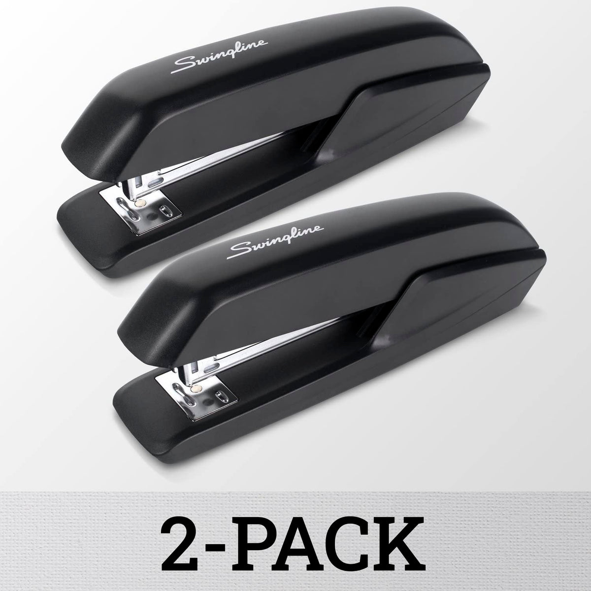 Standard Stapler by Swingline – Pack of 2, Plastic, Black, Model S7054501AZ