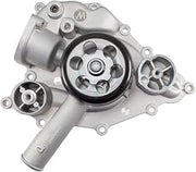 Melling Water Pump, Mechanical, Black Pulley, 3.56 in Hub Height, Aluminum, Natural