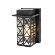 Wildey One Light Outdoor Wall Sconce Black by Lighting Design – Iron, Black, Model OD361W9BK