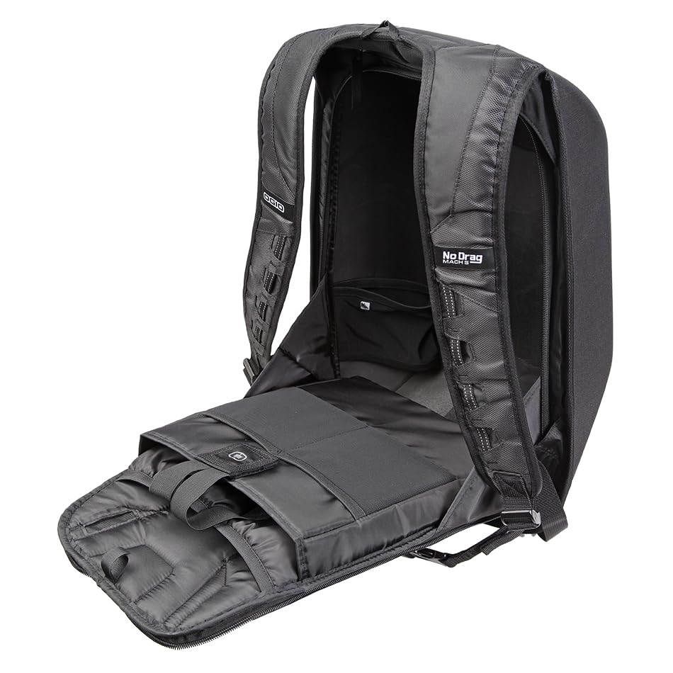 No Drag Mach 1 Motorcycle Backpack Cloud Racer by OGIO – osfa, Polyester, Black Gray, Model 803019