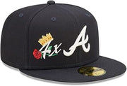 New Era Atlanta Braves 59FIFTY 4X World Series Champions Crown Retro Fitted Cap, Hat