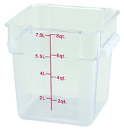 Winco 8 Quart / Container / Clear Containers