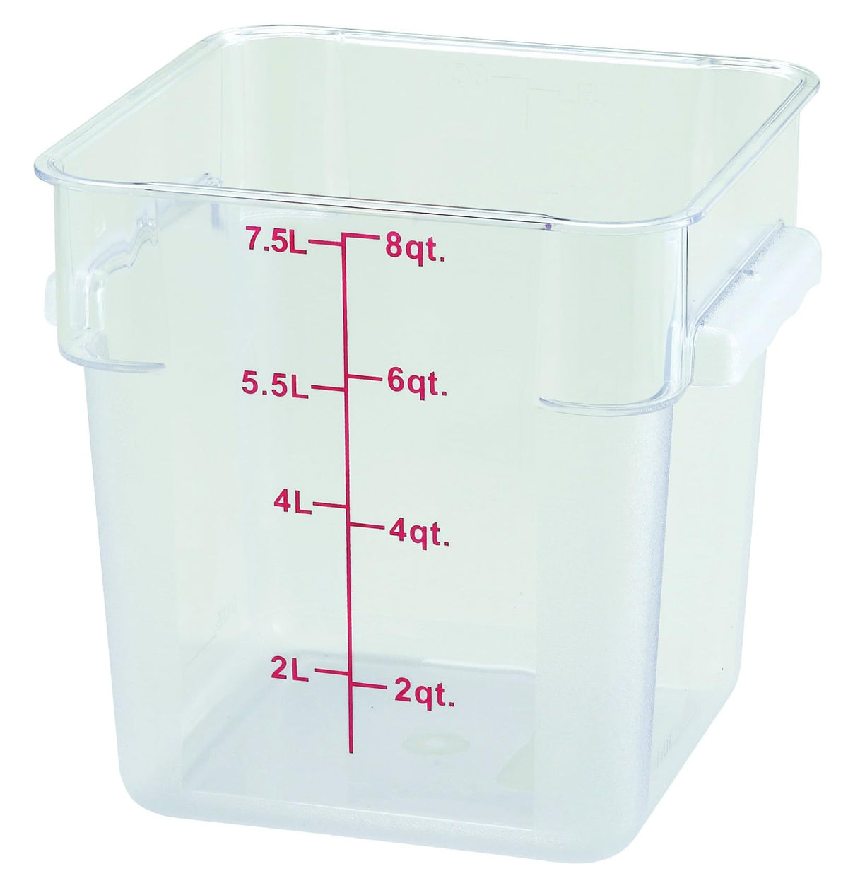 Winco 8 Quart / Container / Clear Containers