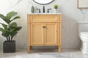 Elegant Decor 30" - Single / White / Contemporary Wheel Care