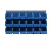 QUANTUM STORAGE SYSTEMS Blue / 10-7/8" x 5-1/2" x 5" (Bin Size) / Gray Panels Storage Racks