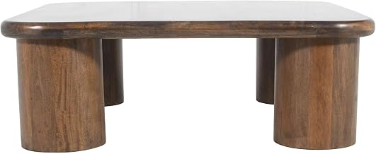 Mandara Global Modern 44" Square Solid Wood Coffee Table