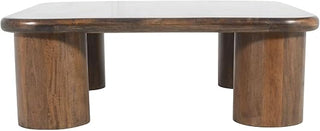 Mandara Global Modern 44" Square Solid Wood Coffee Table